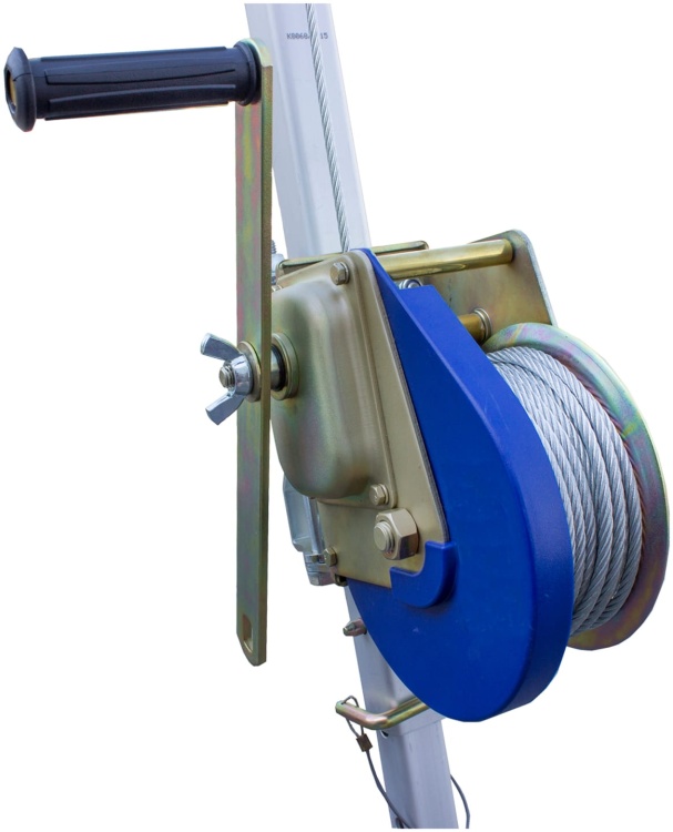 Wyciągarka ratownicza korbowa Irudek TRN1 20m 140kg EN 1496