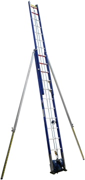 Drabina rozsuwana z włókna szklanego Irudek IRULADDER, 2,5–4,3 m, EN 795 B