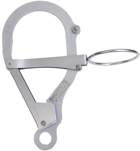 Hak stalowy automatyczny Irudek PERT10 do tyczki teleskopowej, otwarcie 65 mm, EN 795 B