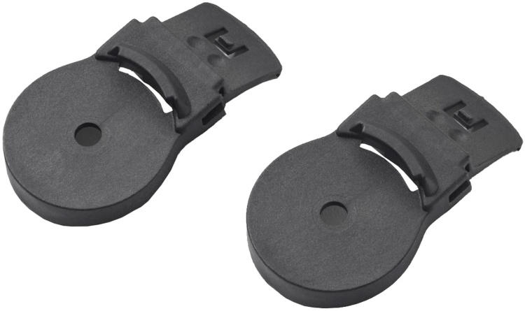 Klips adapter do montażu nauszników do hełmu Irudek, 30 mm, 2 sztuki