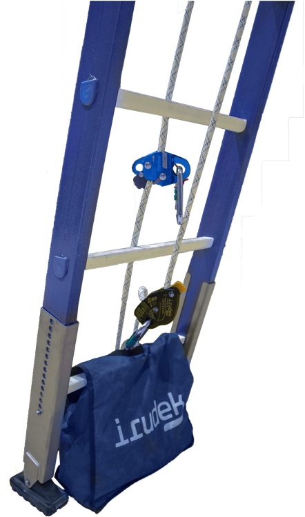 Zestaw ratunkowy ewakuacyjny do drabiny Irudek IRULADDER (lina, Rocker, Ero)