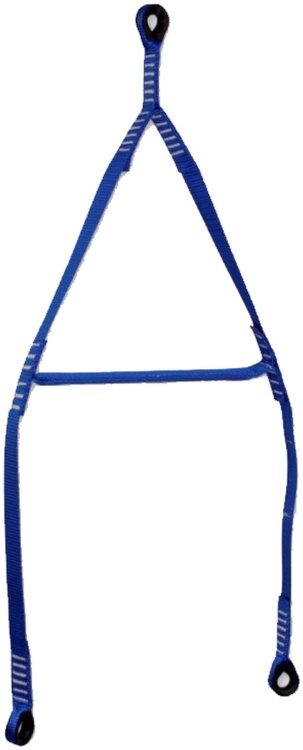 Taśma ewakuacyjna z 3 pętlami Irudek BOOMER, 90 cm, EN 354, EN 358
