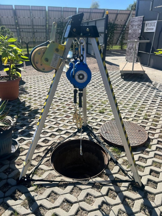 Zestaw asekuracyjny Irudek KIT TRIP 11 (trójnóg TRIP1, urządzenie KOALA R15), EN 360, EN 1496 - zdjęcie 6