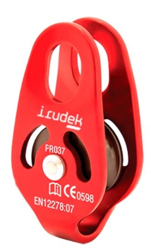 Bloczek linowy Irudek PRO37 BUS z łożyskami, do liny 13 mm, 28 kN, EN 12278