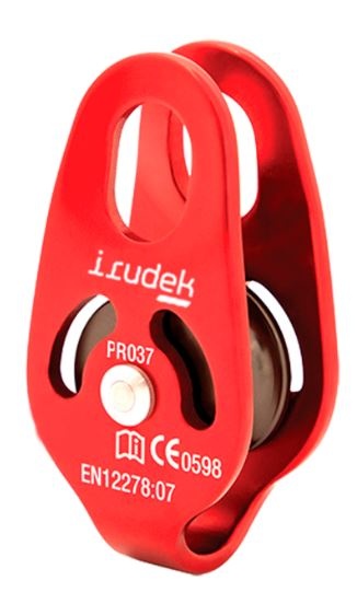 Bloczek linowy Irudek PRO37 BUS z łożyskami, do liny 13 mm, 28 kN, EN 12278