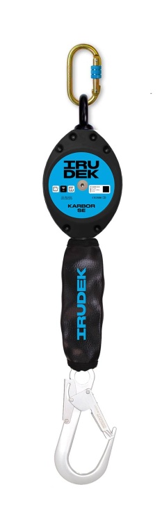 Urządzenie samohamowne Irudek KARBOR 3,5M SE-H, taśma Technora 25 mm, 3,5 m, 140 kg, EN 360, VG11.060