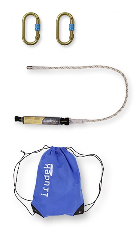 Zestaw asekuracyjny Irudek ARALAR szelki amortyzator linka - zdjęcie 10