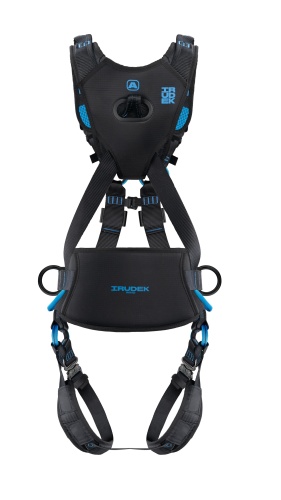 Szelki pozycjonująco-ewakuacyjne Irudek WIND BLUE 2, pas IRUPAD, 140 kg, EN 361, EN 358, EN 1497 - zdjęcie 2