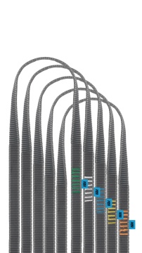 Taśma kotwicząca przedłużająca Irudek CTA EXPRESS, 20 mm, 90 cm, 22 kN, EN 795 B