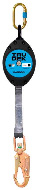 Urządzenie samohamowne Irudek KARBOR 6M, taśma 6 m, do 140 kg, EN 360