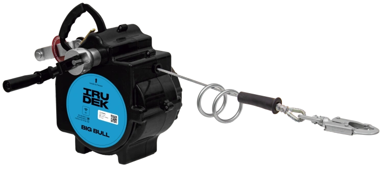 Linia życia stalowa pozioma Irudek BIG BULL 18m dla 2 osób