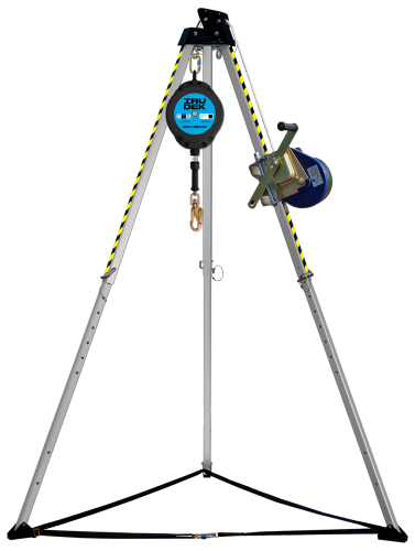 Zestaw ewakuacyjny Irudek KIT TRIP 10 (trójnóg TRIP1, wyciągarka TRN1, urządzenie 15 m), ATEX