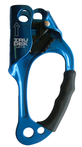 Przyrząd zaciskowy prawy Irudek LIFT EVO R do liny 9–13 mm, 216 g, EN 567, EN 12841-B