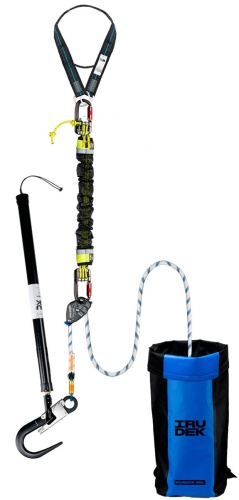 Zestaw ratunkowy ewakuacyjny z tyczką, Irudek RK2, lina 50 m - zdjęcie 2