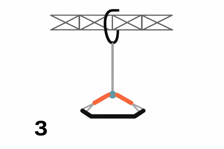 System wyciągowy z bloczkiem i blokadą Irudek HAULERBINER, 105 cm - zdjęcie 4