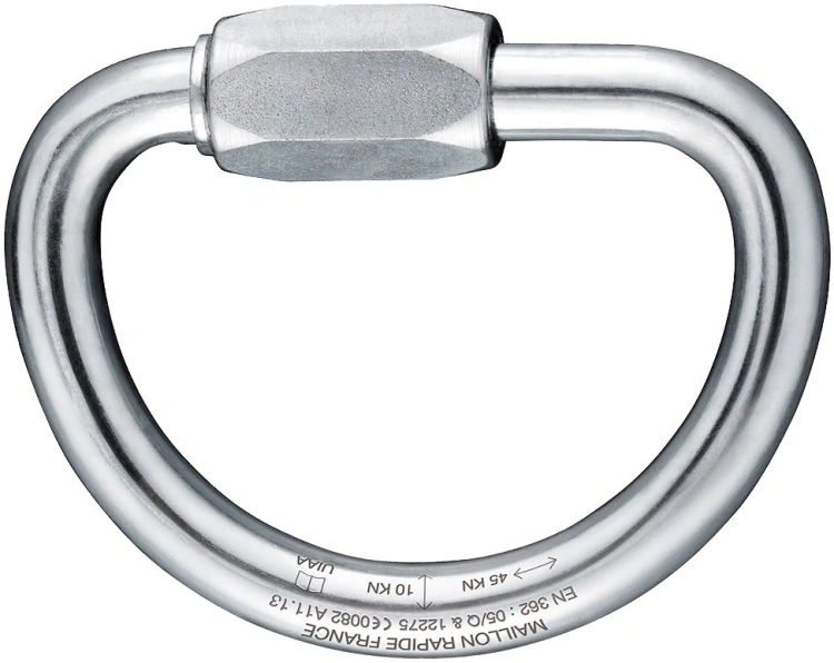Karabińczyk stalowy zakręcany Irudek D-LINK 10mm 45kN