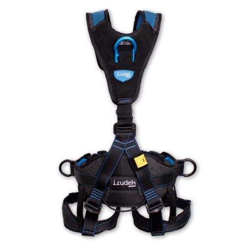 Szelki asekuracyjno-ratownicze Irudek WIND BLUE 3, pas Irupad Holetech, NFC, 140 kg, EN 361, EN 358, EN 813, EN 1497 - zdjęcie 2