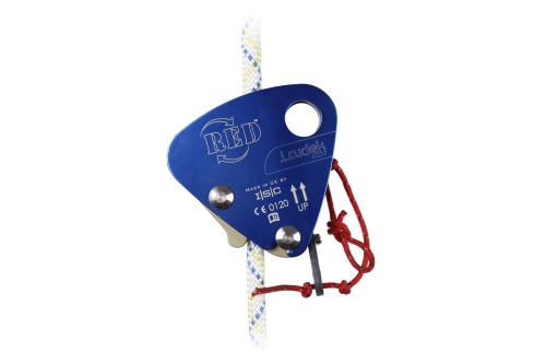 Urządzenie zjazdowe i asekuracyjne antypaniczne Irudek RED z hamulcem obrotowym