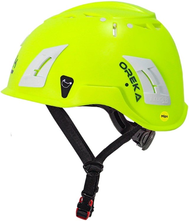 Kask ochronny Irudek OREKA MIPS HI-VIZ odblaskowy żółty