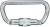 Karabińczyk ze stali nierdzewnej INOX Irudek 308INOX, zamknięcie gwintowe, prześwit 16 mm, 30 kN, EN 362
