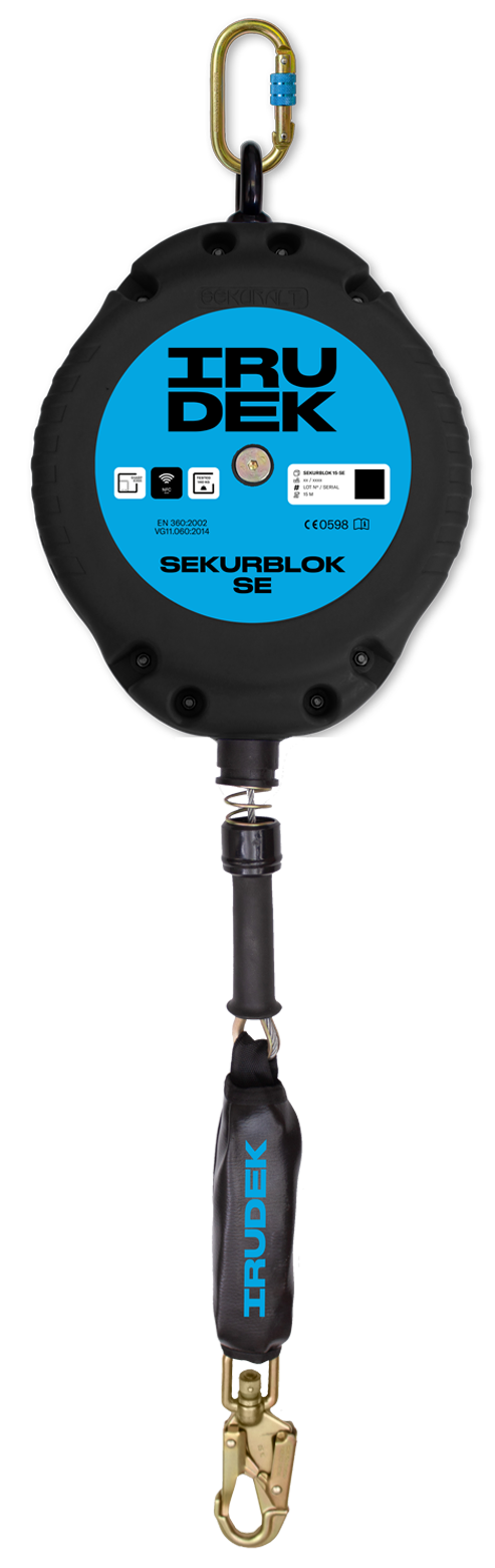 Urządzenie samohamowne Irudek SEKURBLOK 20-SE, lina 20 m, 140 kg, EN 360, VG11.060